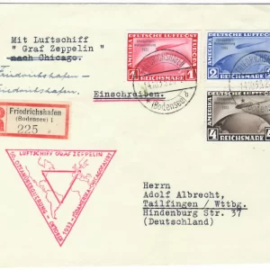 Carta volada en el Graf Zeppelin LZ127