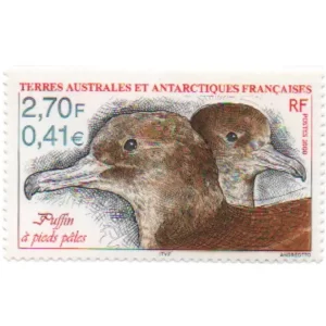 Sello de Tierras Australes y Antárticas Francesas 2000 - Animales de la Antártida: Puffin de Pies Pálidos