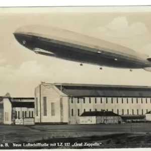 Gran Zeppelín LZ 127, Stuttgart 1960 Foto Postal